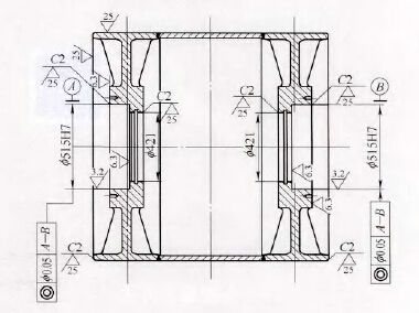 铸焊结构筒体加工图
